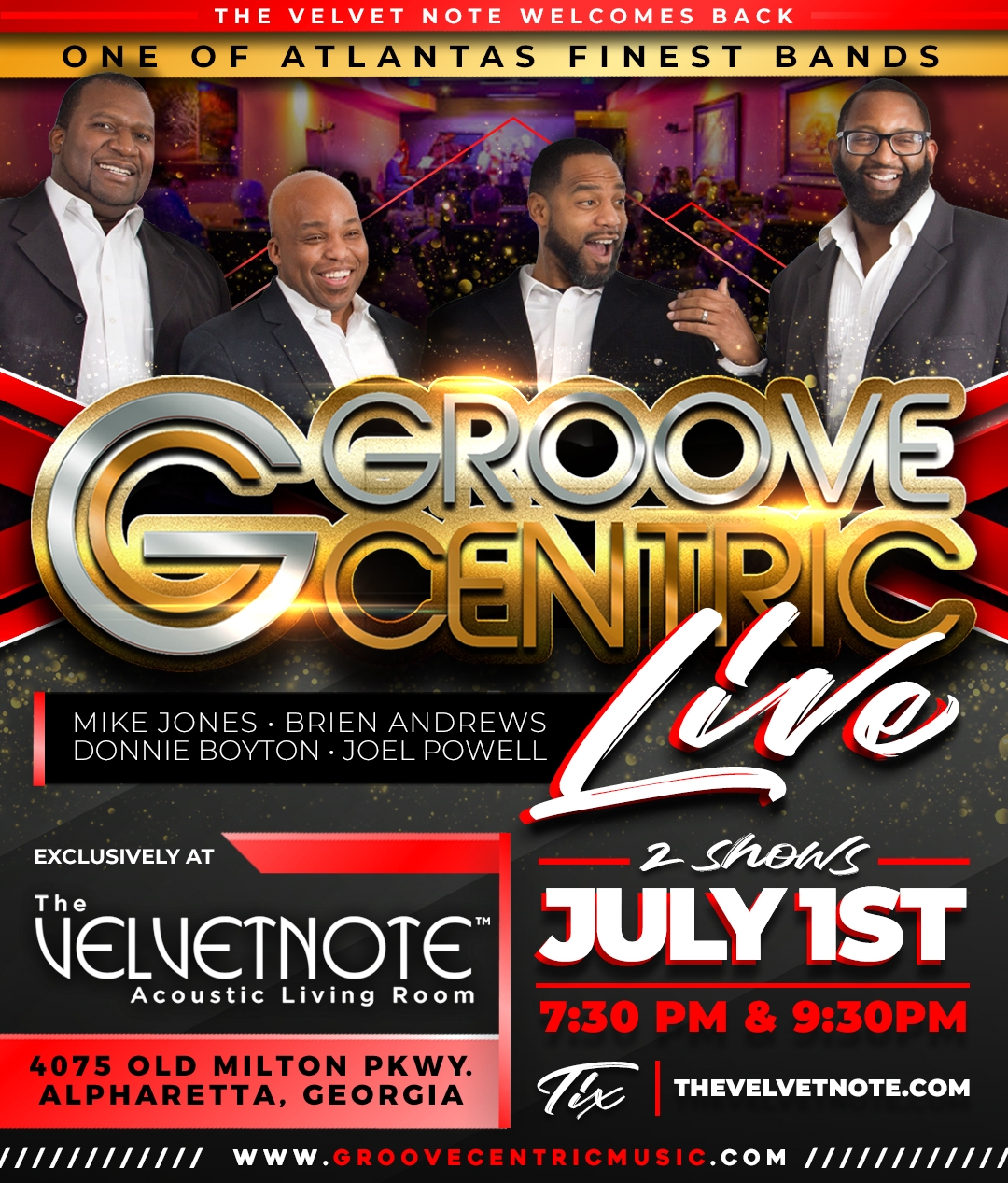 Friday, July 1st: Groove Centric | The Velvet Note