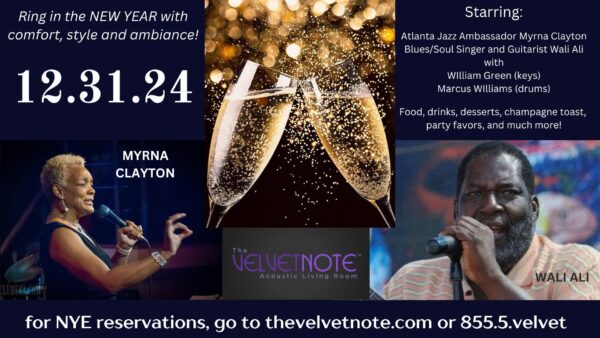 Tuesday, December 31st:  New Year’s Eve at The Velvet Note!