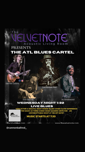 ***NEW!!** Wednesday, January 29th:  The ATL Blues Cartel