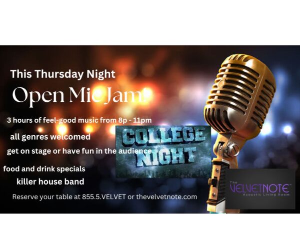 Thursday, January 2nd:  Open Mic Jam!