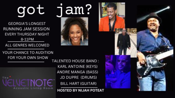 Thursday, June 5th:  Open Mic Jam Hosted by Singer Nijah Poteat