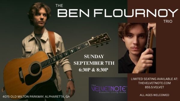 Sunday, September 7th:  Ben Flournoy