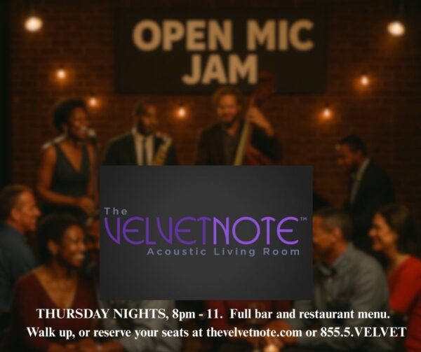 Thursday, September 11th:  Open Mic Jam Hosted by Singer Nijah Poteat