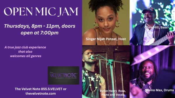 Open Mic Jam Hosted by Singer Nijah Poteat