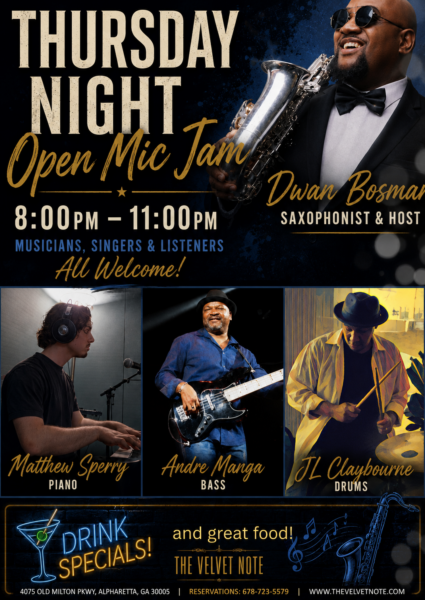 Open Mic Jam Hosted by Saxophonist Dwan Bosman