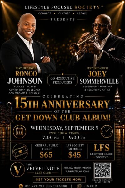 Wednesday, September 9th:  Lifestyle Focused Society Concert Featuring Joey Sommerville