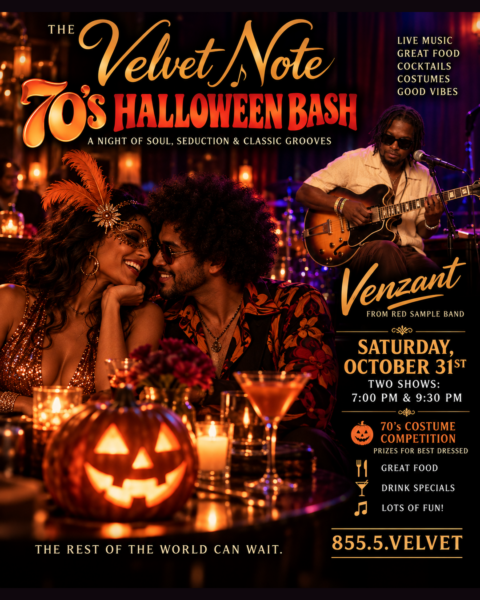 Saturday, October 31st:  Our 70’s Party Halloween Bash